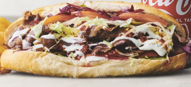 Tyrkisk brød med kødpynt - MS Kebab Ishøj